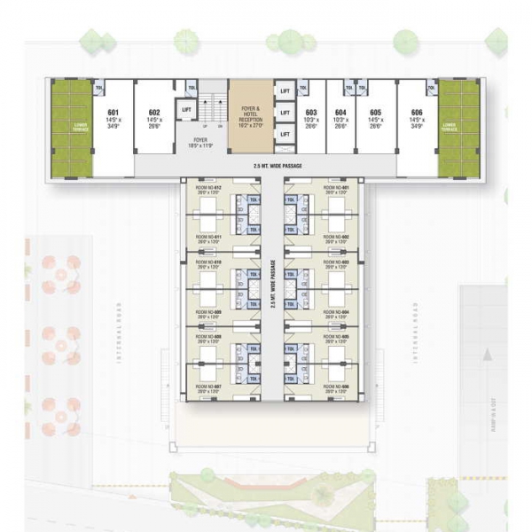 6th Floor Plan Shreeji Elixir