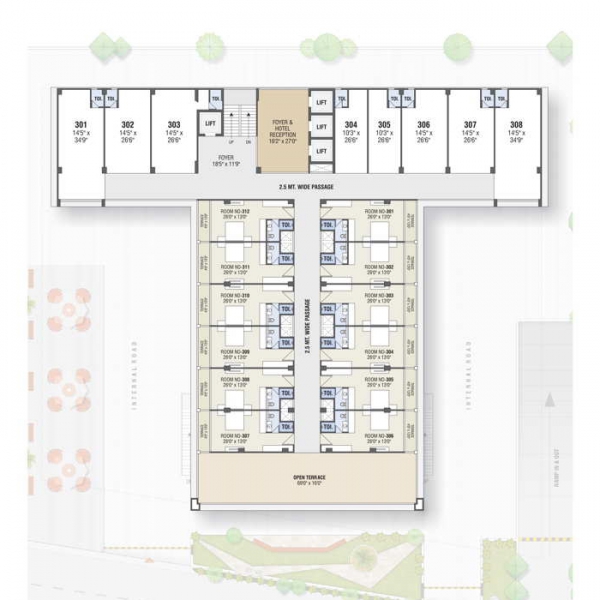 3rd Floor Plan Shreeji Elixir