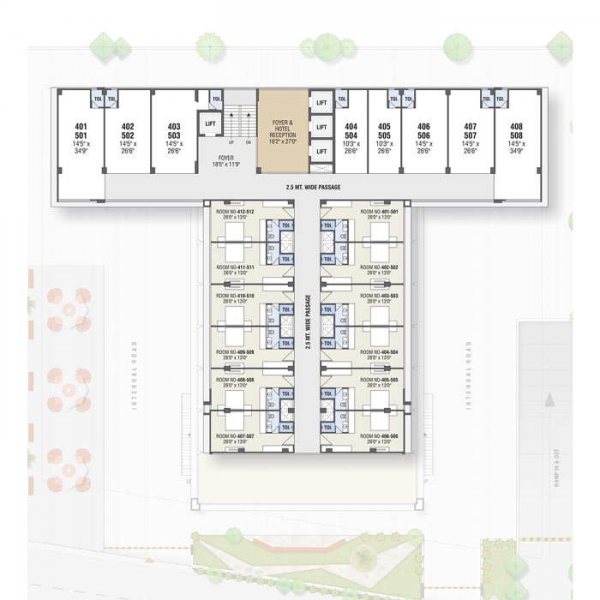 4th & 5th Floor Plan Shreeji Elixir